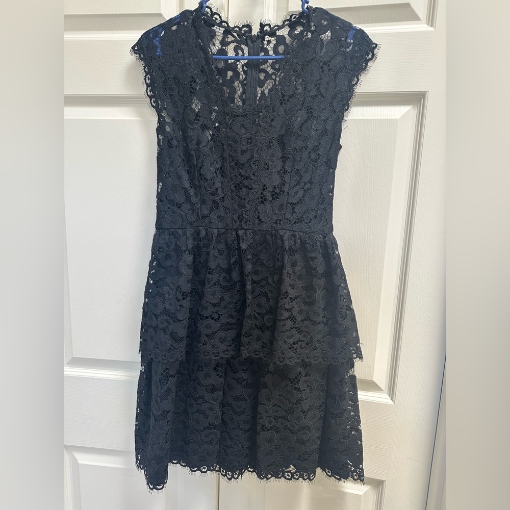 Shoshanna Black Lace Dress